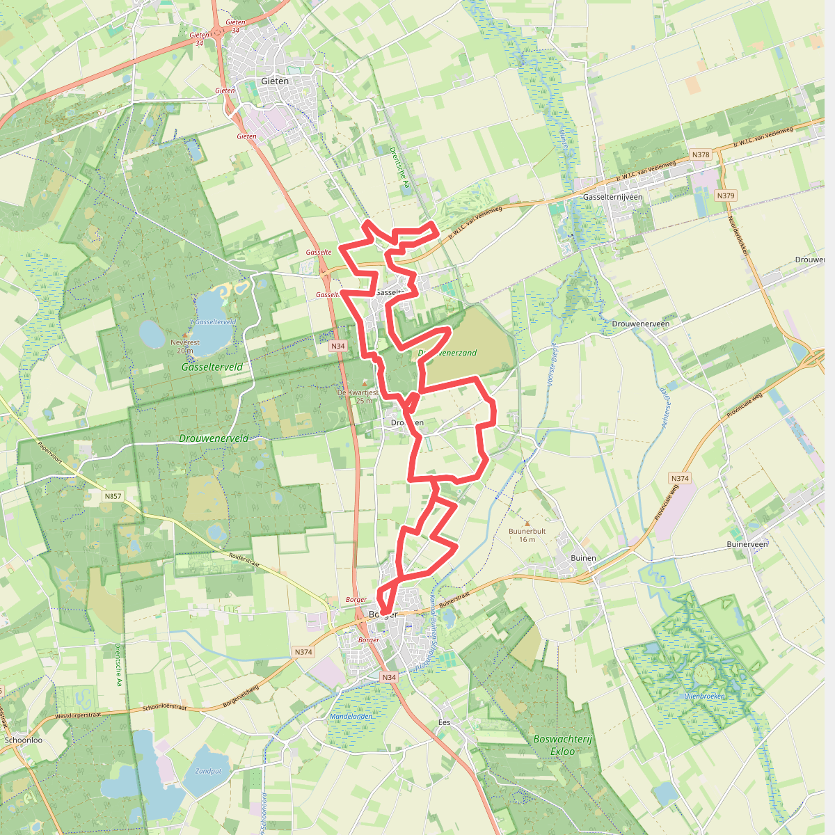 Gasselte · Klaverblad Borger etappe 3