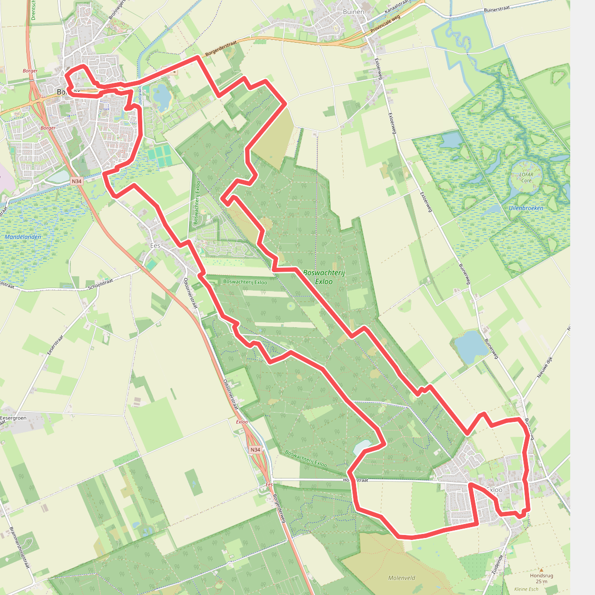 Exloo · Klaverblad Borger etappe 4