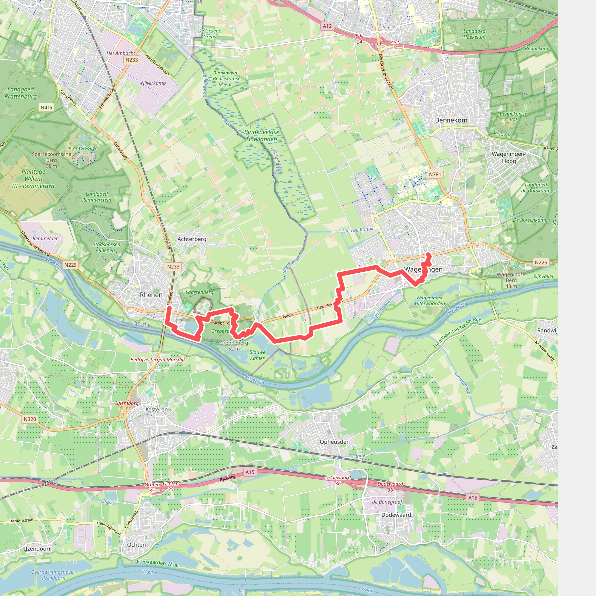 Wageningen - Rhenen · Pad van de Vrijheid etappe 1