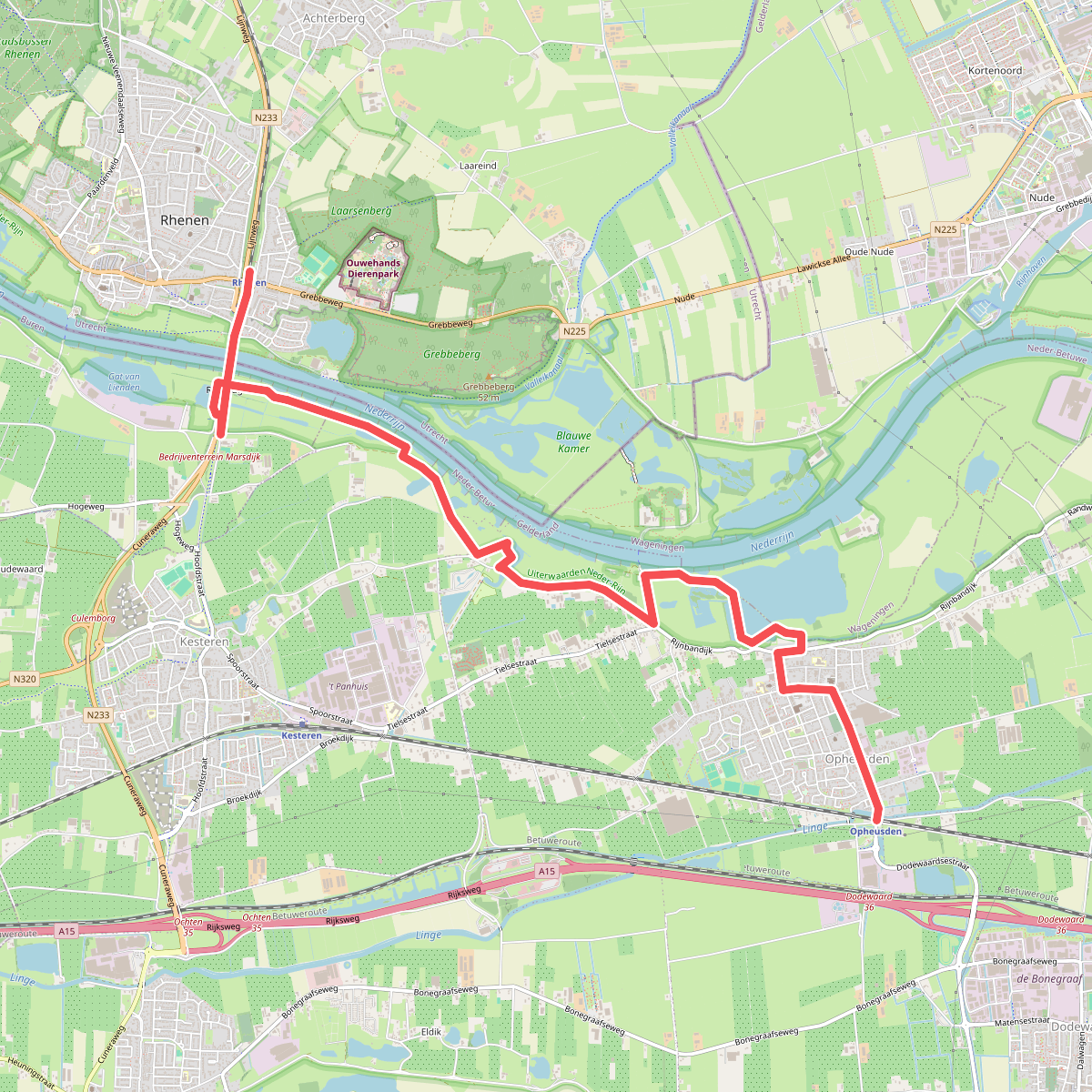Rhenen - Opheusden · Pad van de Vrijheid etappe 2