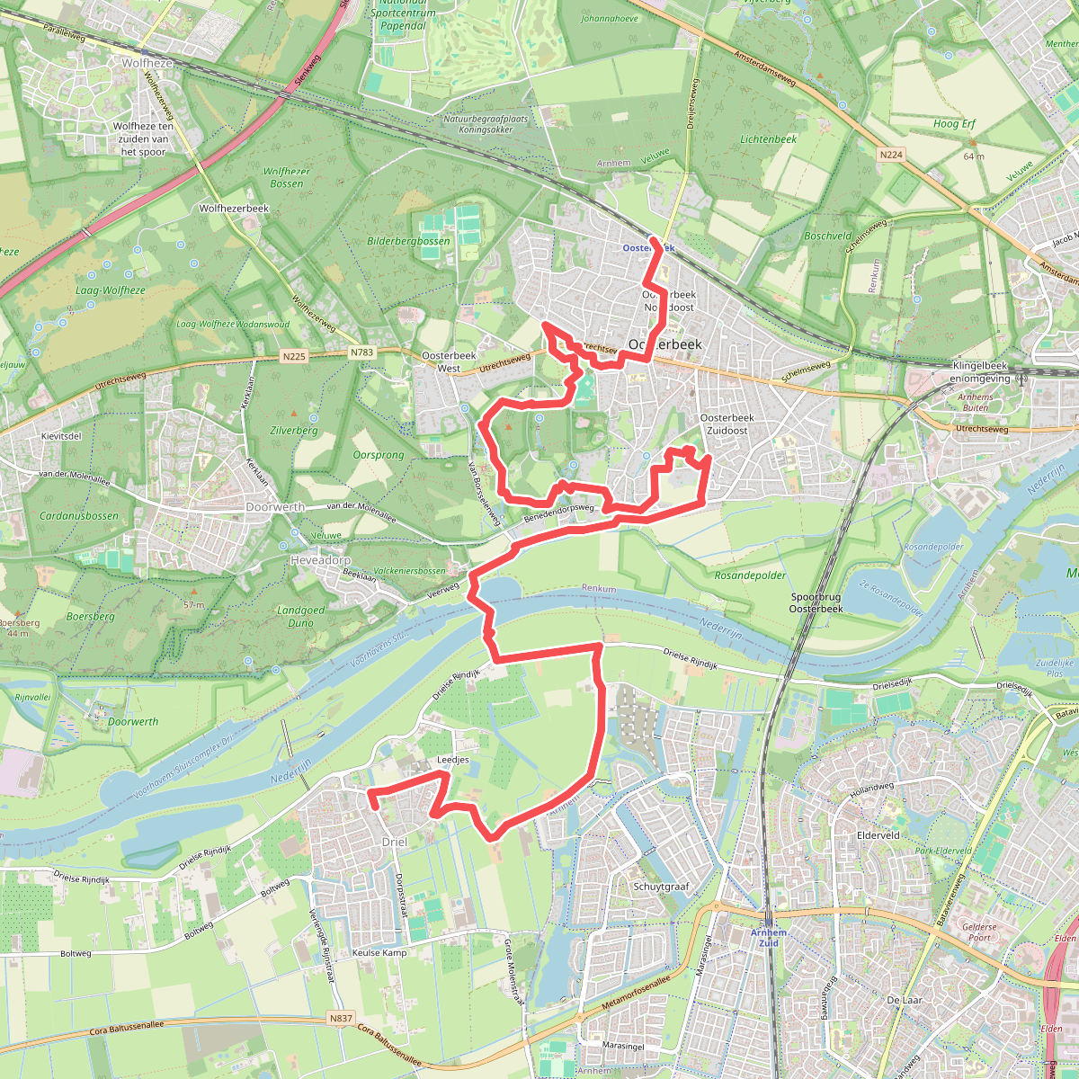 Driel - Oosterbeek · Pad van de Vrijheid etappe 6