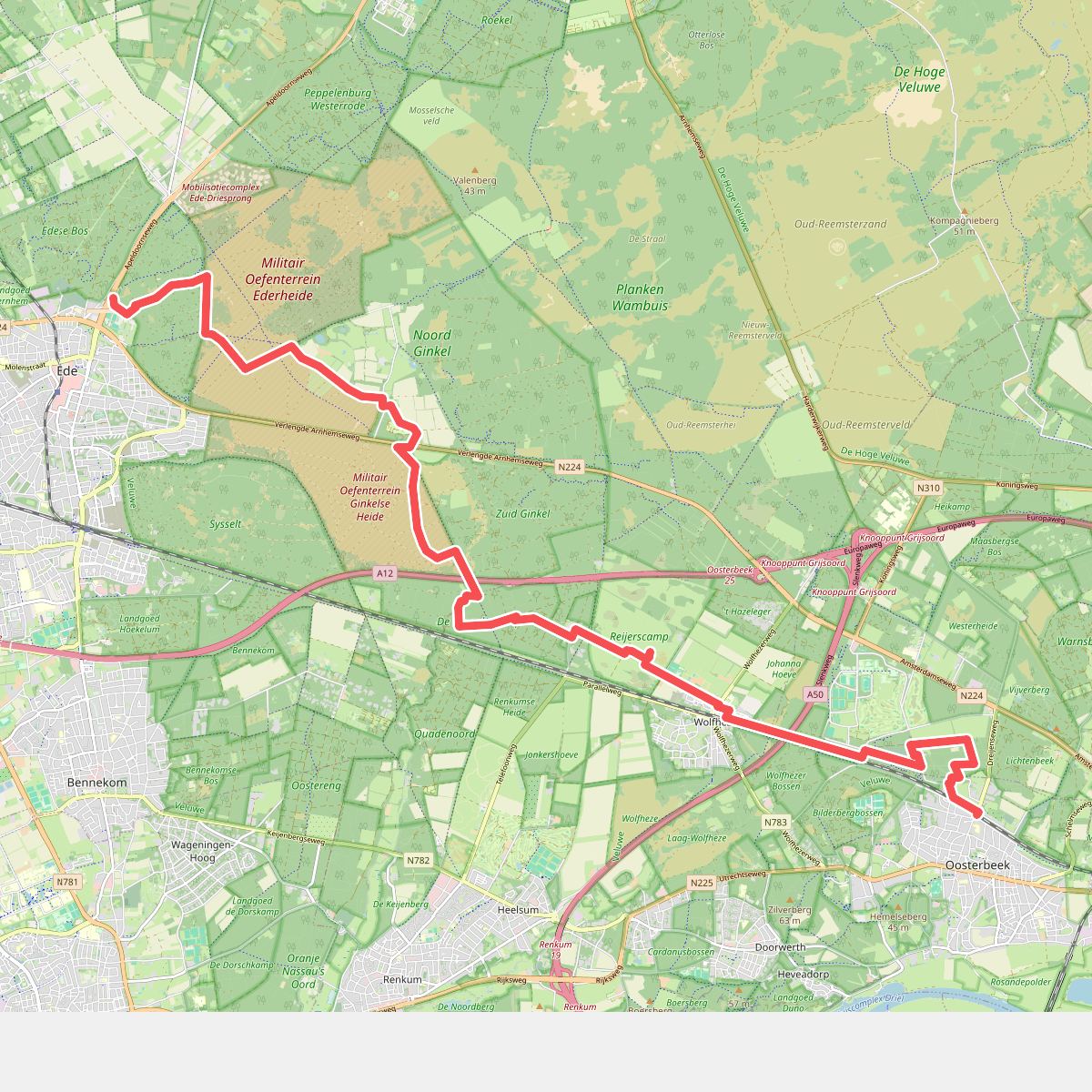 Oosterbeek - Ede · Pad van de Vrijheid etappe 8