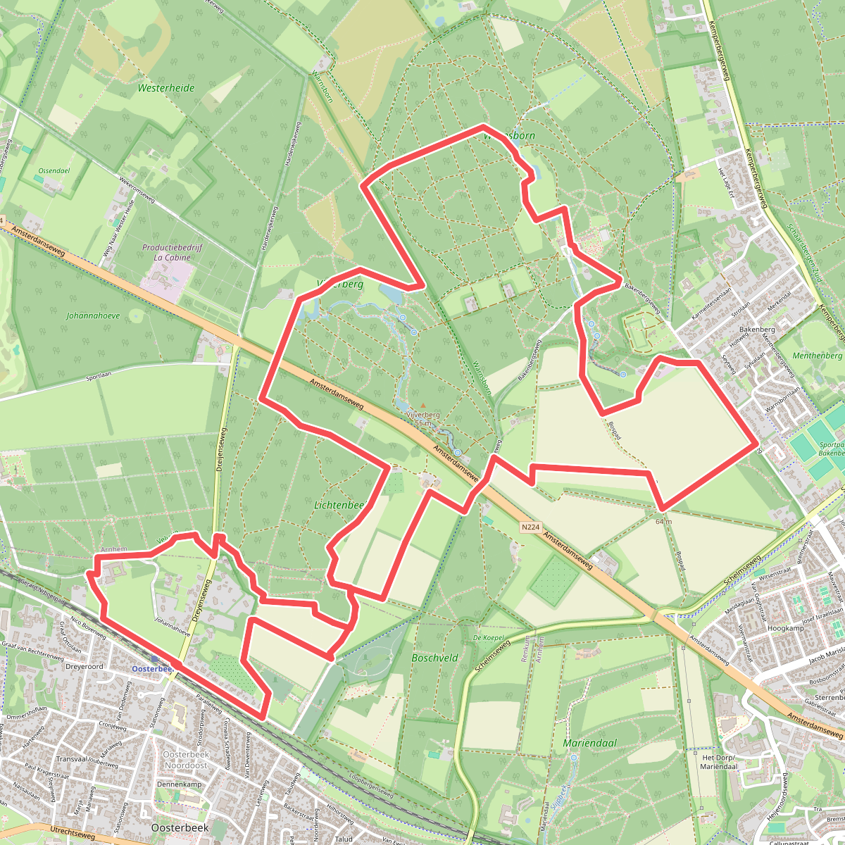 Rondwandeling Oosterbeek · Pad van de Vrijheid etappe 7