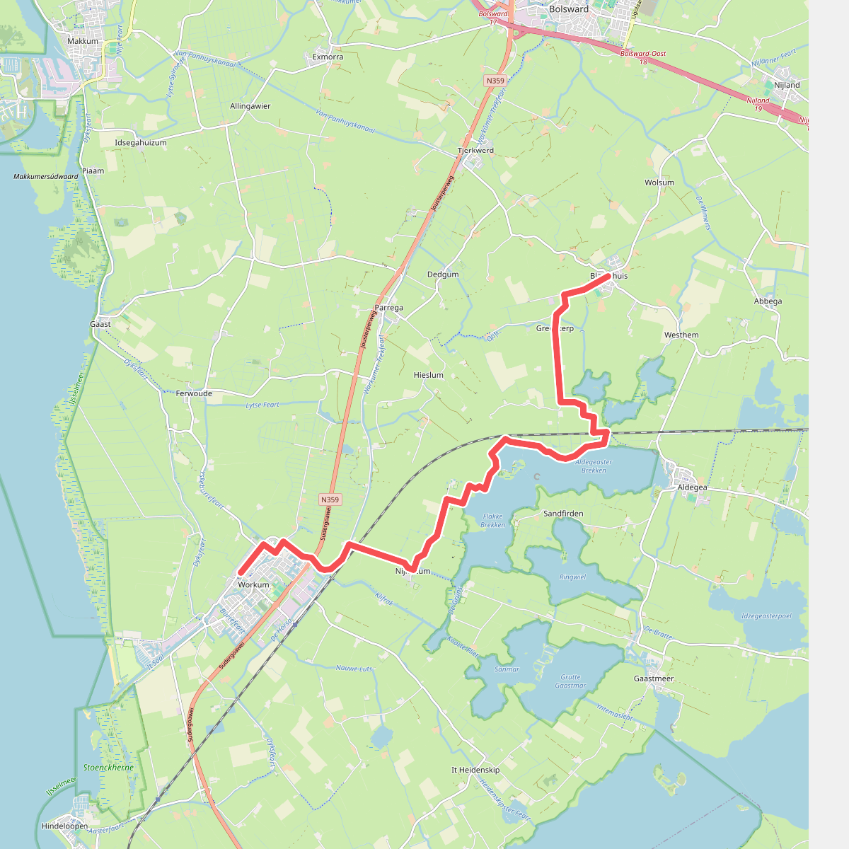 Workum - Blauwhuis · Groot Frieslandpad etappe 9