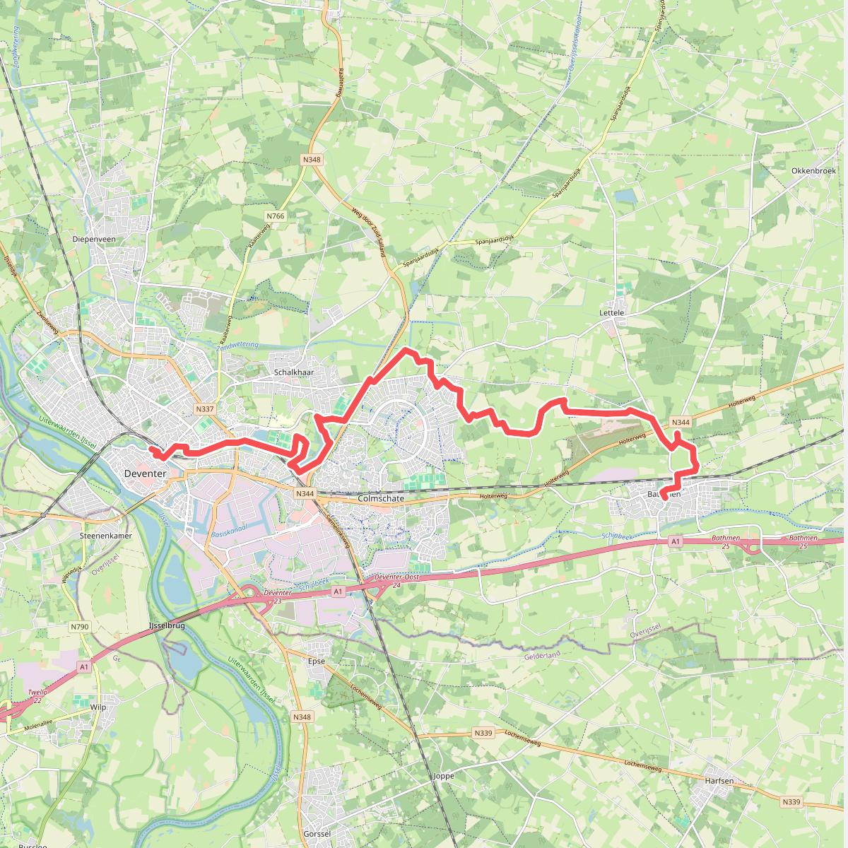 Deventer - Bathmen · Sallandpad etappe 1