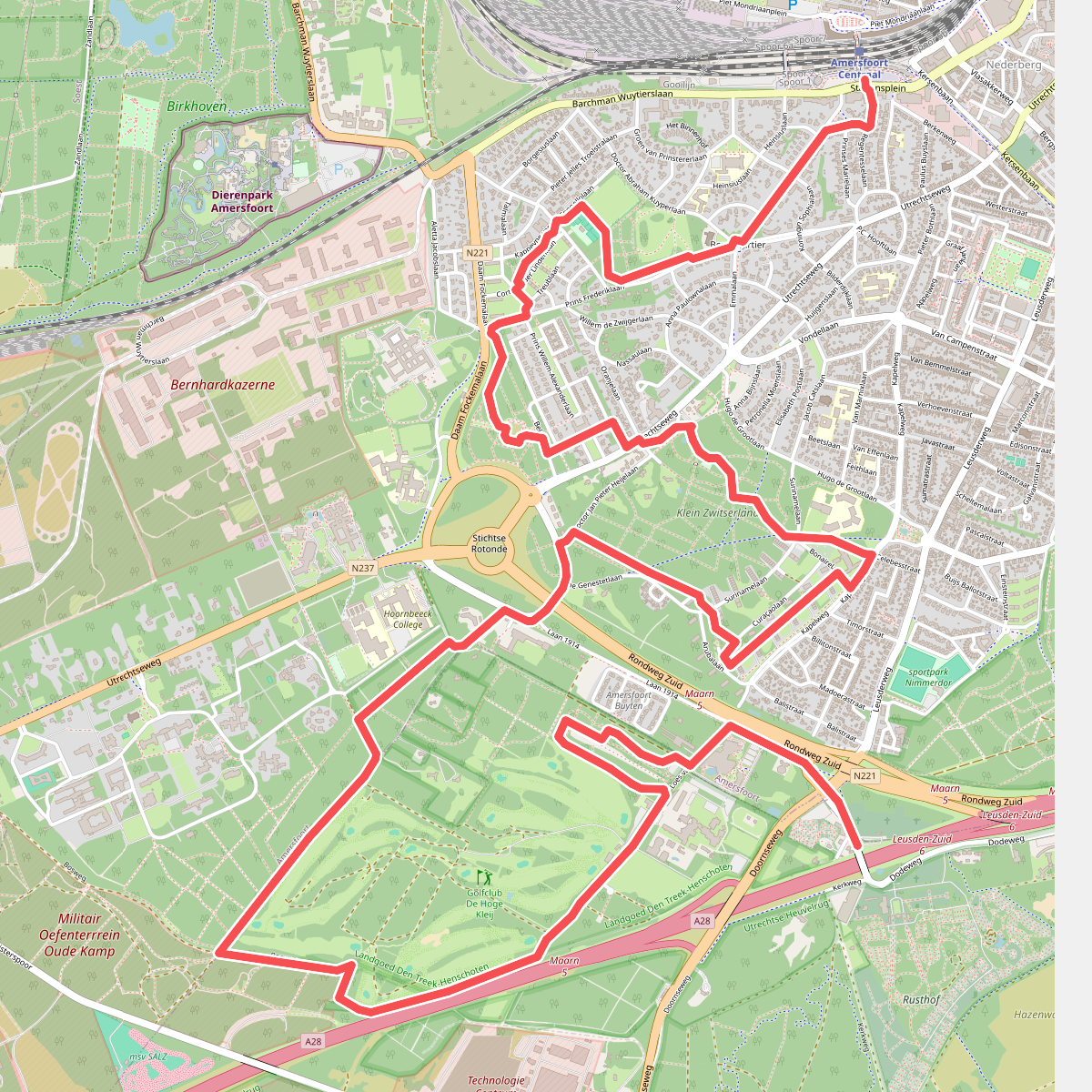 Station Amersfoort - Leusden · Utrechtse Mountain Trail etappe 1