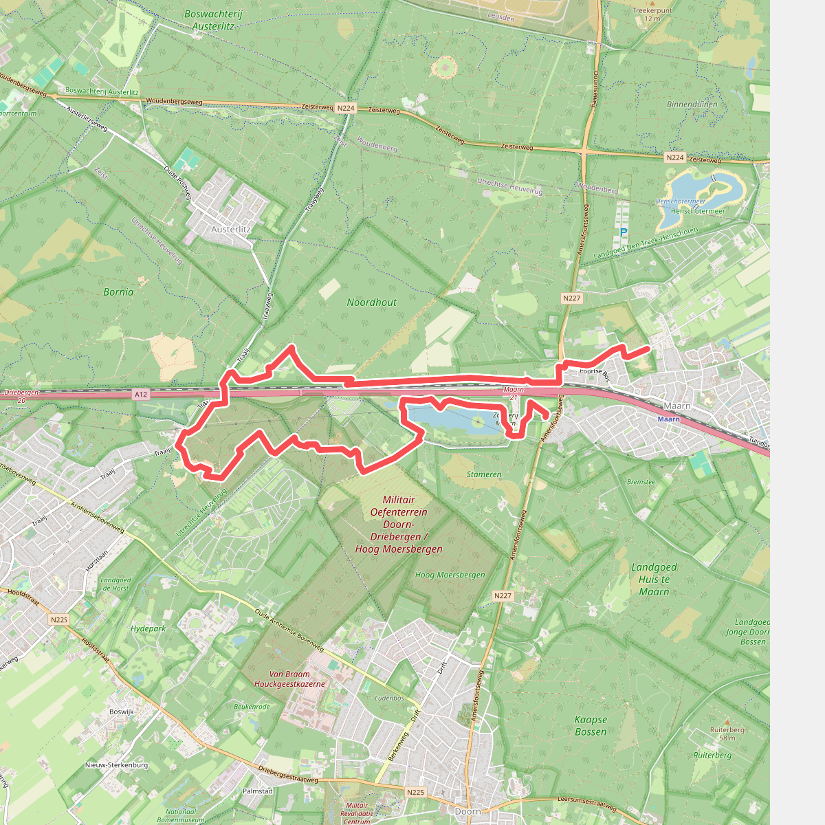Maarn - Maarnse Berg -  Maarn · Utrechtse Mountain Trail etappe 4